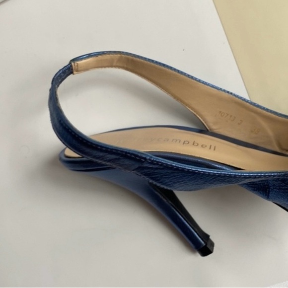 Jeffrey Cambell Sachi Metallic Blue Sling backs By Jeffrey Cambell - Picture 6 of 6